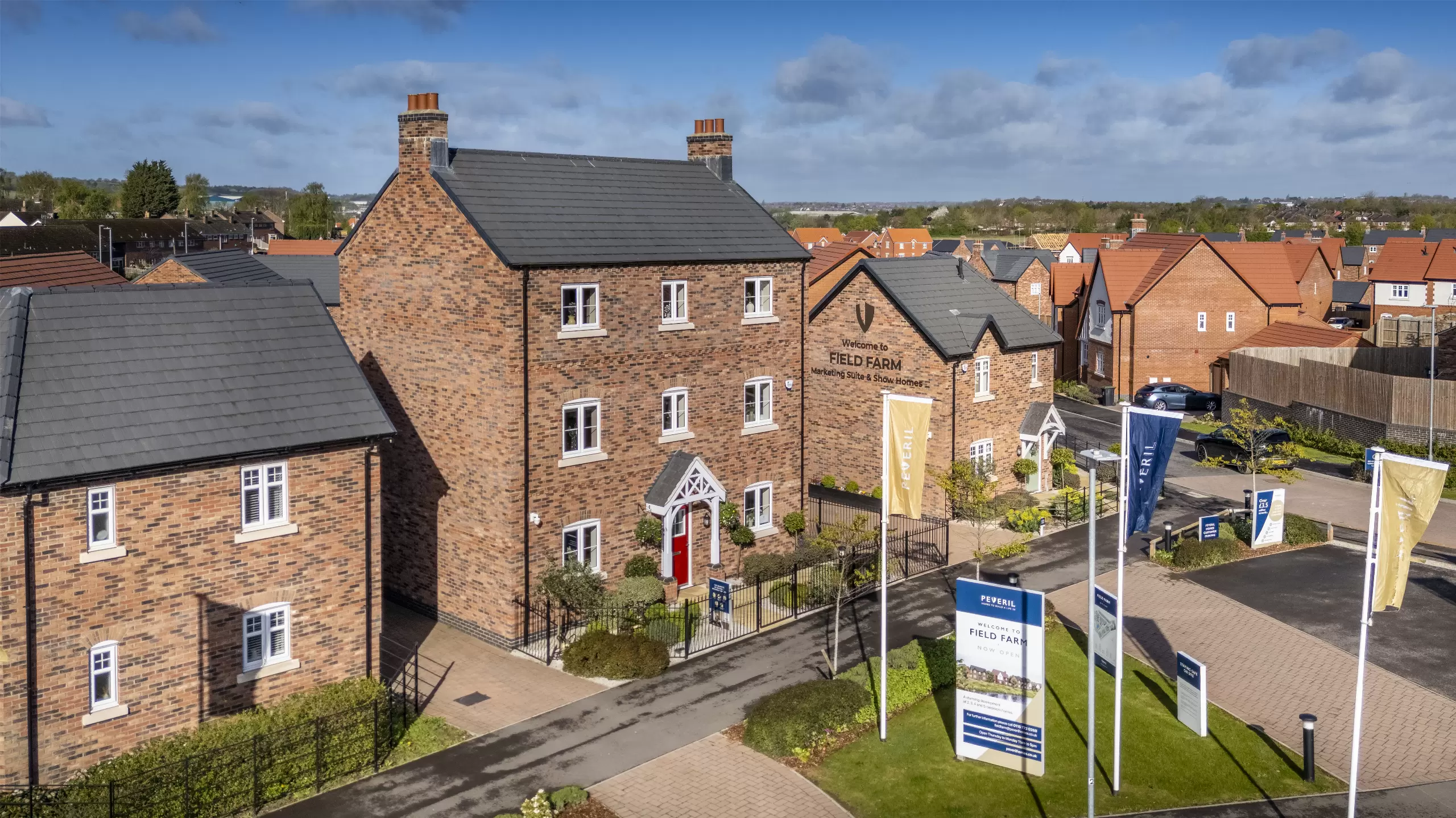 Exterior shot of a three-bedroom semi-detached new home in Stapleford 